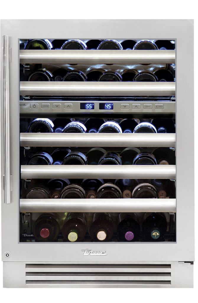 24" Undercounter Dual Zone Wine Cabinet in Stainless