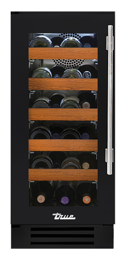 15" Undercounter Wine Cabinet in Matte Black