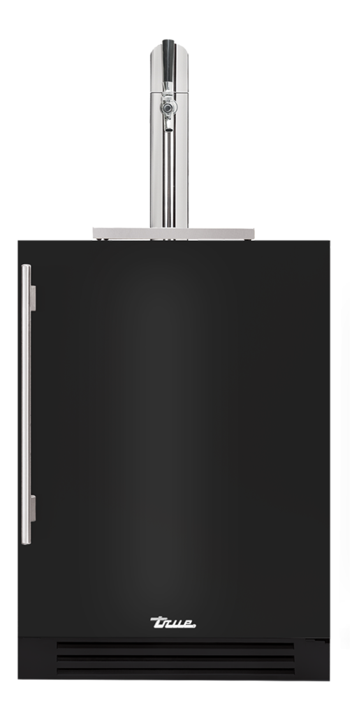 24" beverage dispenser gloss black