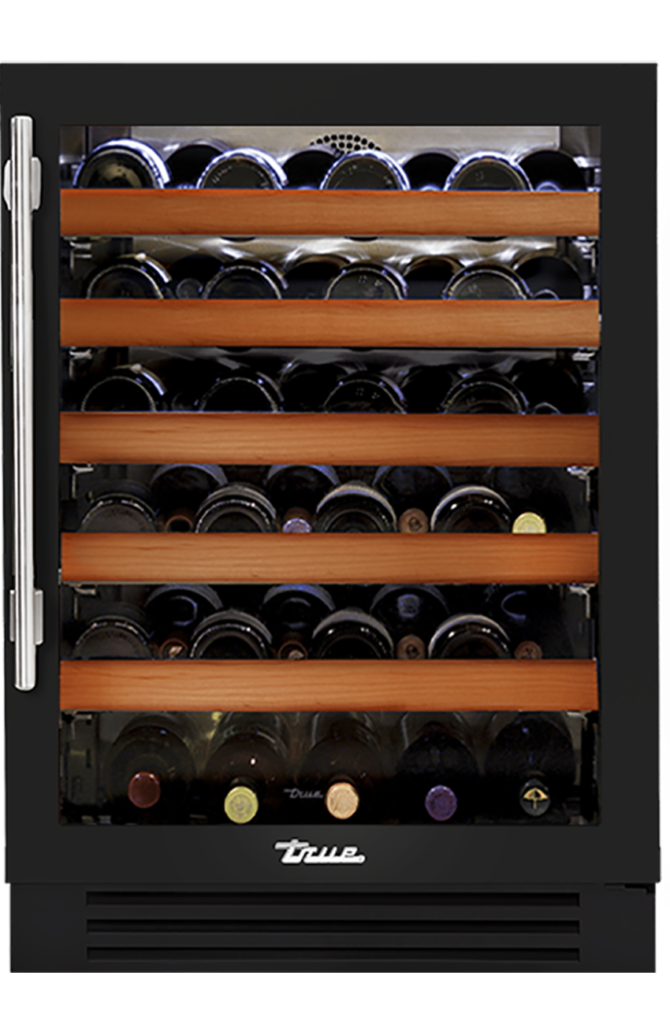 24" Undercounter Wine Cabinet in Gloss Black