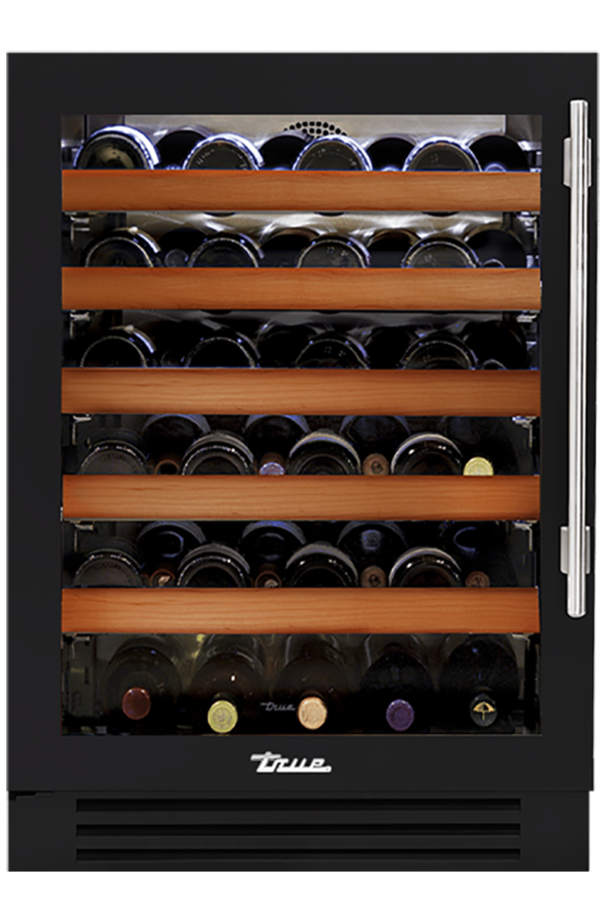 24" Undercounter Wine Cabinet in Matte Black